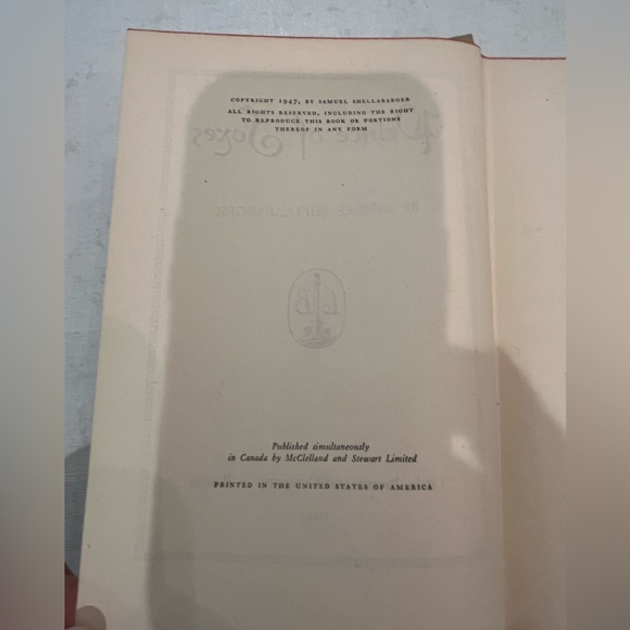 Vintage 1947 “Prince of Foxes” by Samuel Shellabarger book. GUC! - Picture 7 of 13